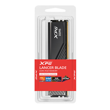 XPG Lancer Siyah RGB DDR5-6000Mhz CL30 16GB (1x16GB) Single (30-40-40) 1.35V
