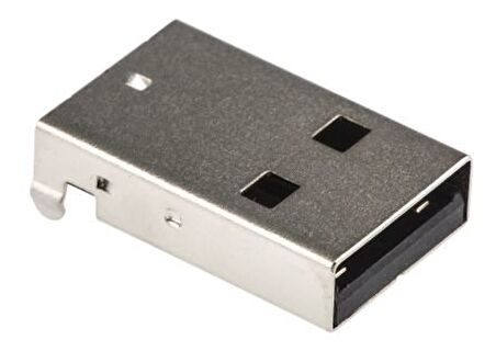 Assmann A-USB A-LP-C Dik Açılı SMT Tipi A USB Dişi Konnektör (Right Angle SMT Type A USB Connector Plug)