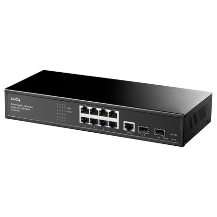 Cudy GS2008S2 8 Port L2 Yönetilebilir Gigabit Switch 2 SFP