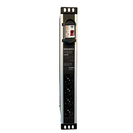  GNDRK4 RACK KABİNET NÖTR - TOPRAK REGULASYONLU 4LÜ KORUMA PRİZİ