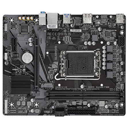 GIGABYTE H610M K V2 D5 4800Mhz M.2 HDMI/DP MATX 1700P 