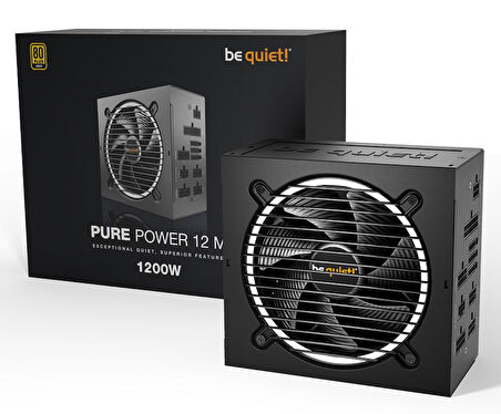 Be Quiet! Pure Power 12M 1200W 80+ Gold Tam Modüler Güç Kaynağı - BN346