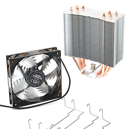  120mm Freezer X120 DKCCX120 LED Hava Soğutmalı İşlemci Fanı 1X Fanlı