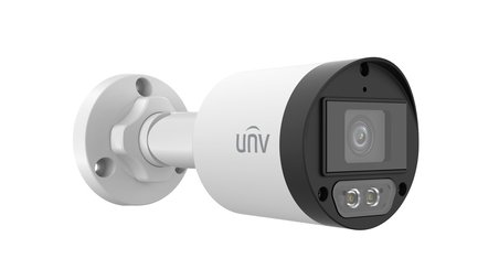 Uniview UAC-B125-AF28M-W 5 MP 2.8mm ColorHunter Bullet Güvenlik Kamerası, 40m Gece Görüşlü ve Sesli