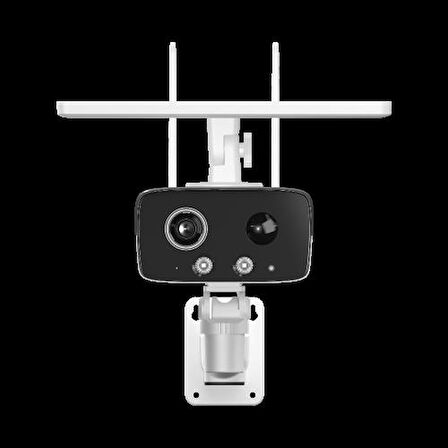 IPC-HFW2431DG-4G-SP-EAU-B 4Mpix,  3,6mm Sabit Lens, H265+, 50Mt Gece Görüşü, Dahili Mikrofon, IP67,  Solar(Güneş Enerjili) IP Kamera