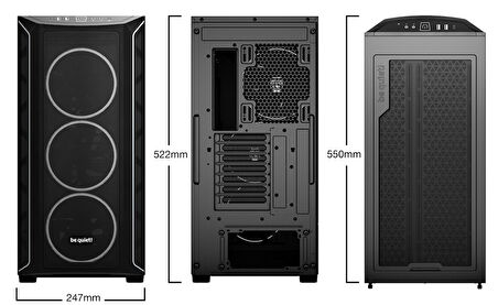 Be Quiet! Shadow Base 800 FX Pencerel Siyah Oyuncu Kasası BGW63