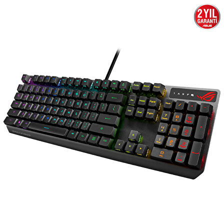 ASUS ROG STRIX SCOPE RX AURA SYNC RGB MEKANİK OYUNCU KLAVYE TÜRKÇE TUŞ DİZİLİMİ ROG RX BLUE SWITCH GENİŞ CTRL TUŞU