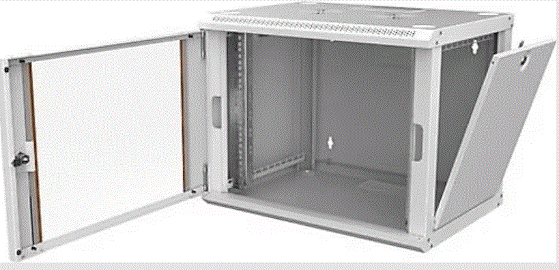 Lande Rack Kabinet 7U 60x60 Duvar Tip Boş Beyaz