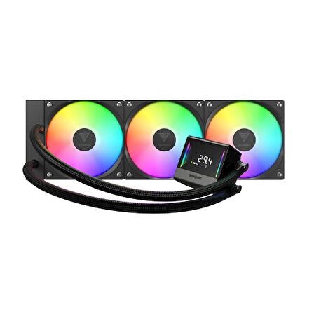 GAMDIAS CHIONE E4-360, 360mm, ARGB, 3 Fanlı, Dijital Ekran, CPU Sıvı Soğutma