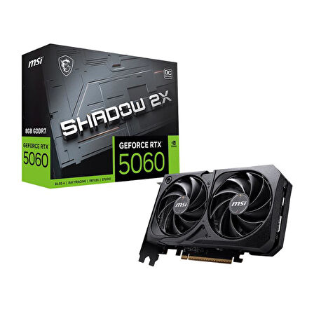MSI VGA GEFORCE RTX 5060 8G SHADOW 2X OC RTX5060 8GB GDDR7 128B DX12 PCIE 5.0 X16 (3XDP 1XHDMI)