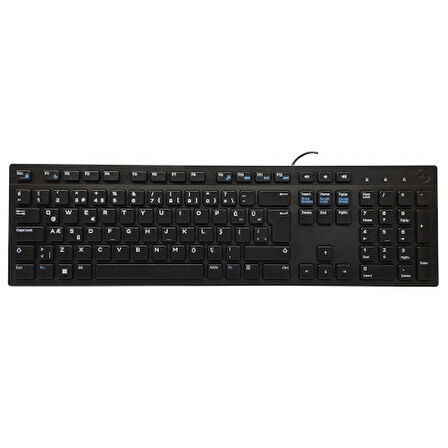  KB216-BK-TUR, Siyah, USB Kablolu, Türkçe Q, Multimedya KLAVYE