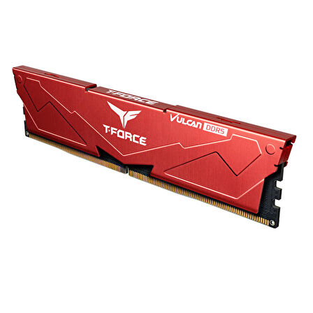  T-Force Vulcan Red 32GB(2x16GB) 6000Mhz DDR5 CL38 Gaming Ram (FLRD532G6000HC38ADC01)