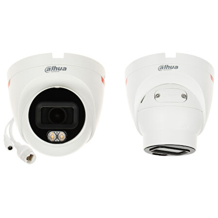 DAHUA  IPC-HDW2449TL-S-LED-PRO  4Mpix, WizColor, 2,8mm Lens,H265+, 30Mt Gece Görüşü, IP67, Dahili Mikrofon, PoE Dome IP Kamera