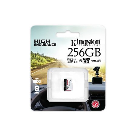 Kingston High Endurance 256 GB Micro SD Hafıza Kartı 95 MB/s A1