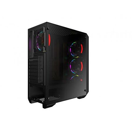 VENTO VG10F Mid Tower, 650W 80+ Bronze, Temperli Cam, RGB, ATX GAMING KASA