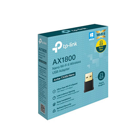 TP-LINK ARCHER TX20U NANO AX1800 WI-FI6 KABLOSUZ USB ADAPTOR