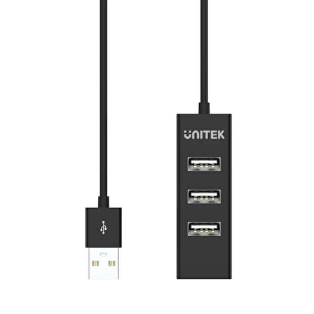 UNITEK TYPE-A TO 4 PORT USB2.0 HUB 80CM KABLO (Y-2140)