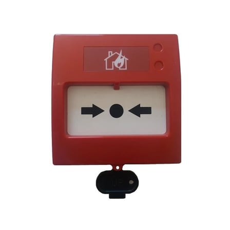 Teknim TFB-3168 Konvansiyonel Yangın Alarm Butonu, Tekrar Kurulabilir, Led Göstergeli