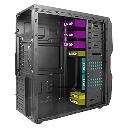 VENTO TA-K61 750W 1X80MM FAN USB 3.0 M D  TOWER S YAH KASA