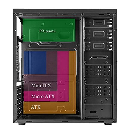 VENTO TA-K61 750W 1X80MM FAN USB 3.0 M D  TOWER S YAH KASA