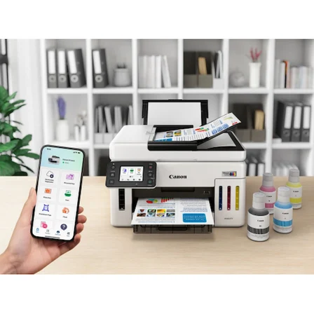 Canon Maxify GX6140 Çok Fonksiyonlu Renkli Mürekkep Tanklı Yazıcı Tarayıcı Fotokopi Wi-Fi