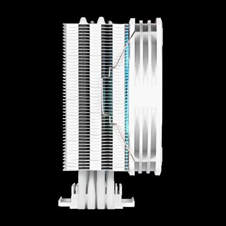GAMDIAS BOREAS E1-410 WH, White Edition,  120mm, CPU Kule Tipi Hava Soğutma (AMD AM4-AM5 ve INTEL Tüm işlemciler ile uyumlu)