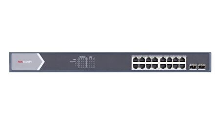 Hikvision DS-3E0518P-E/M 16 Portlu Gigabit Switch - 16 Port PoE (125W)