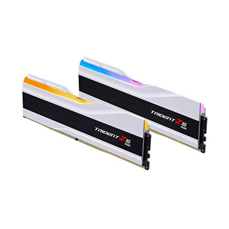  Trident Z5 RGB Beyaz DDR5-6000Mhz CL30 64GB (2x32GB) DUAL (30-40-40-96) 1.4V