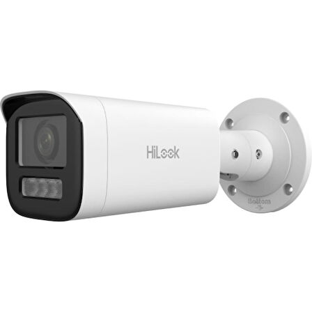 HILOOK IPC-B620HA-LZU, 2Mpix, 2,8-12mm  Motorize Lens, H265+, Dual Light, 50Mt Gece Görüşü, Dahili Mikrofon, PoE, IP67, IK10, Bullet, IP Kamera