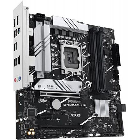 ASUS PRIME B760M-PLUS, 4xDDR5, 2x M.2, HDMI, DP, Type-C, 12-13-14.Nesil, LGA1700 Soket, Anakart