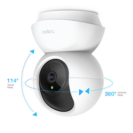 TP-LINK Tapo TC70, Bebek/Ev Güvenlik Kamerası, WiFi, 1080P, 10Mt Gece Görüşü, PAN/TILT, iki Yönlü Ses
