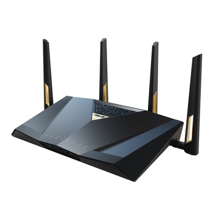 Asus RT-BE88U WiFi 7 Router Siyah 4 Antenli BE7200 Gigabit Ethernet