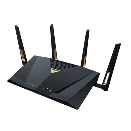 Asus RT-BE88U WiFi 7 Router Siyah 4 Antenli BE7200 Gigabit Ethernet