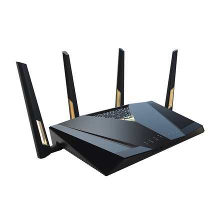 Asus RT-BE88U WiFi 7 Router Siyah 4 Antenli BE7200 Gigabit Ethernet