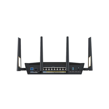 Asus RT-BE88U WiFi 7 Router Siyah 4 Antenli BE7200 Gigabit Ethernet