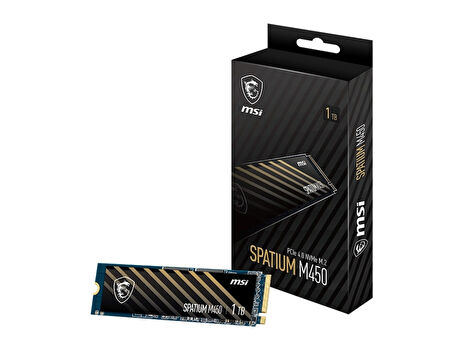 1TB MSI SPATIUM M450 PCIE 4.0 NVME M.2 V1 3400/2400MB/s