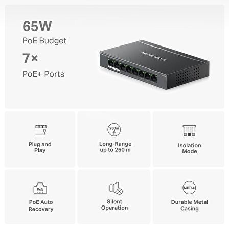 TP-LINK MS108GP 8-Port Desktop Switch