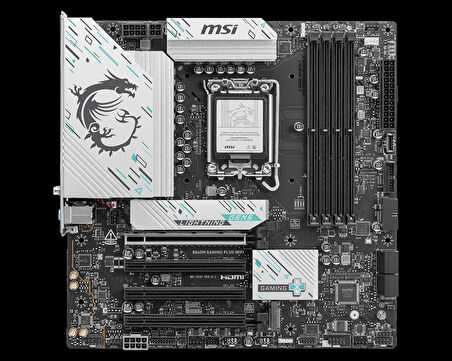  B860M GAMING PLUS WIFI SOKET 1851 DDR5 8600MHZ(OC) 3xM.2 1x TB4 HDMI DISPLAY 5G LAN WIFI 7 mATX
