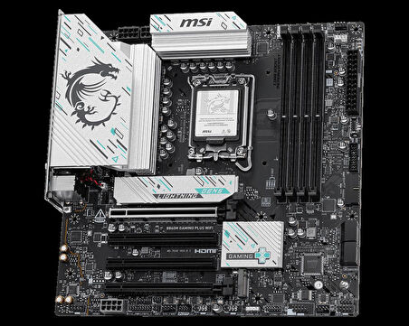  B860M GAMING PLUS WIFI SOKET 1851 DDR5 8600MHZ(OC) 3xM.2 1x TB4 HDMI DISPLAY 5G LAN WIFI 7 mATX