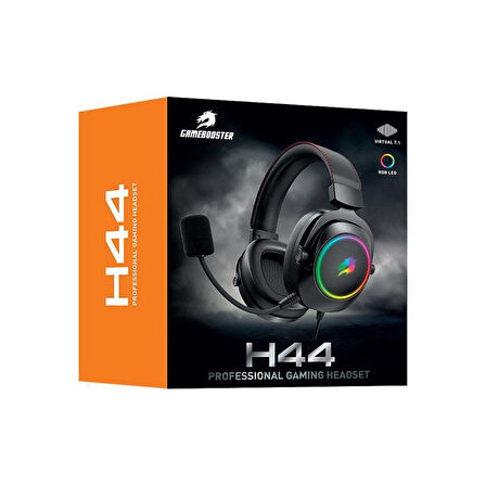  H44  RGB USB7.1 Siyah Profesyonel Oyuncu Kulaklığı