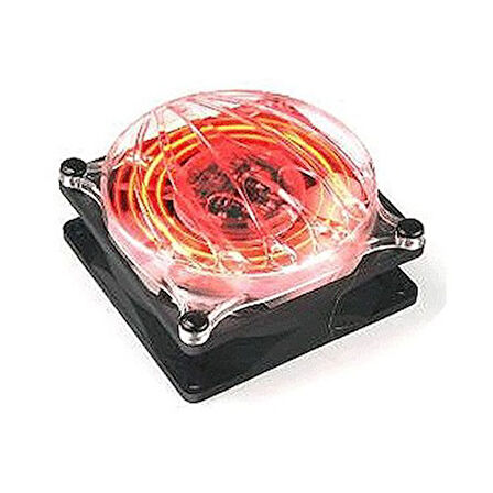 cyclo 80mm efektli kırmızı ledli kasa fanı