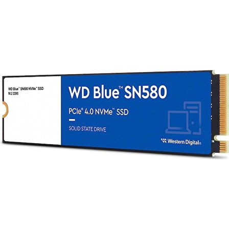 WDS500G3B0E  WD Blue SN580 500GB M.2 NVMe SSD (4000/3600)