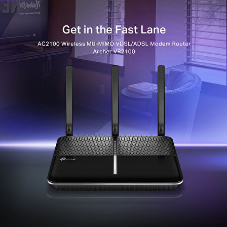  ARCHER VR2100 4PORT VDSL/ADSL 2100Mbps MODEM ROUTER 