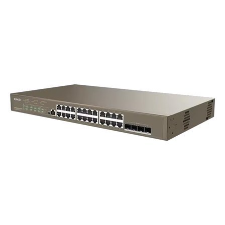 TEG5328XP-24-410W 24GE PoE Port (370W), 4x10G SFP+ L3 Yönetilebilir Switch