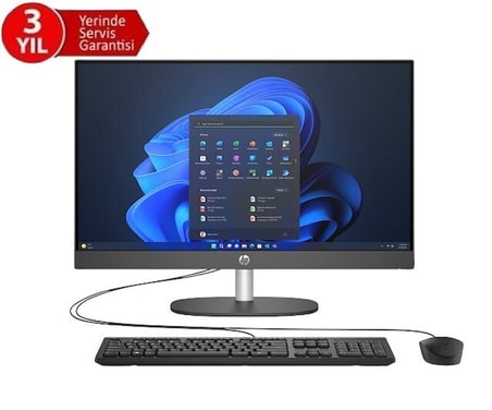 HP ProOne 240 G10 All-in-One Bilgisayar Intel Core Ultra 7 155U 16 GB RAM 512 GB SSD 23.8"
