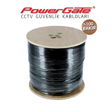 PowerGate OUT 250mt, 2+1 (2x0,50+0,33) %100Bakır, DIŞ ORTAM, CCTV Güvenlik Kablosu