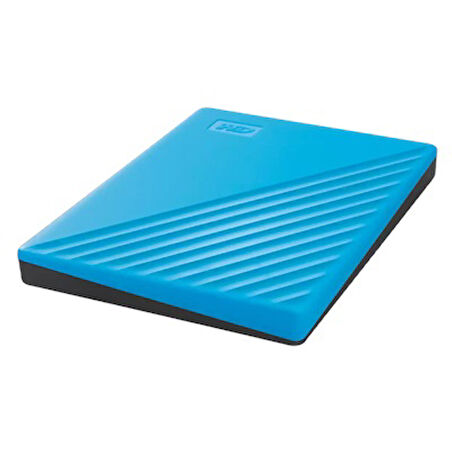 WD WDBYVG0020BBL-WESN, My Passport, 2TB, 2.5&quot;, USB3.2, Taşınabilir, Harici HDD, Mavi