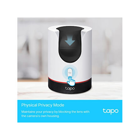  Tapo C225, 4,0Mpix, İç ve Dış Mekan, WiFi,  9Mt. Gece Görüşü, 360 Dönüş, Dikey ve Yatay Hareket, İki Yönlü Ses Güvenlik Yapay Zeka Destekli Kamera