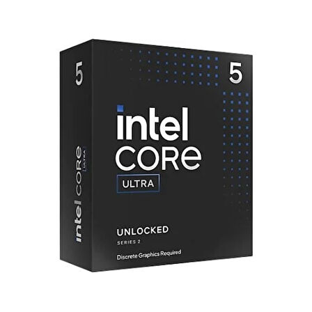 INTEL Core Ultra 5-245KF, 14 Core, 4.2Ghz, 24Mb, 125W, LGA1851, 15.Nesil, BOX, (Dahili Grafik YOK, Fan YOK)