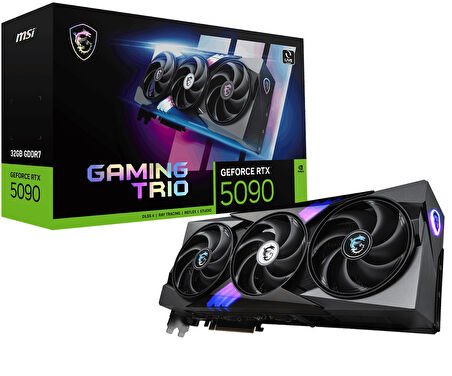 MSI VGA GEFORCE RTX 5090 32G GAMING TRIO RTX5090 32GB GDRR7 512B DX12 PCIE 5.0 X16 (3XDP 1XHDMI)